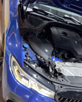 FlowTech BMW motor bölmesi